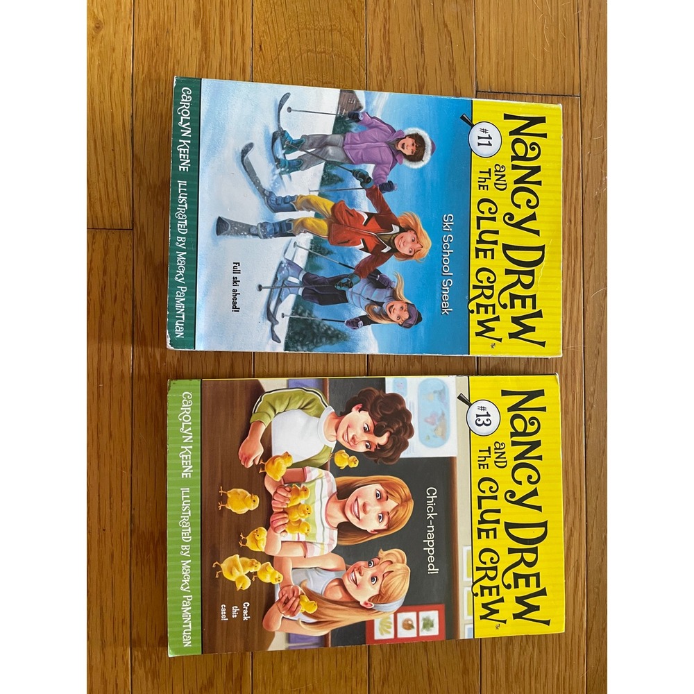 Nancy Drew and the Clue Crew Book Lot #11 Ski School Sneak #13 Chick-napped!